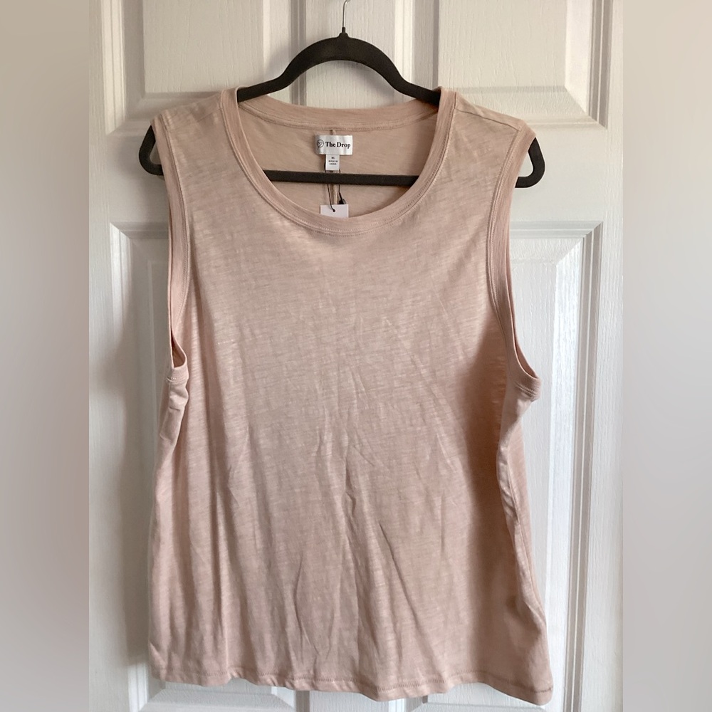 NWT, The Drop, xl, Women's Sleeveless Top in lt pink/blush